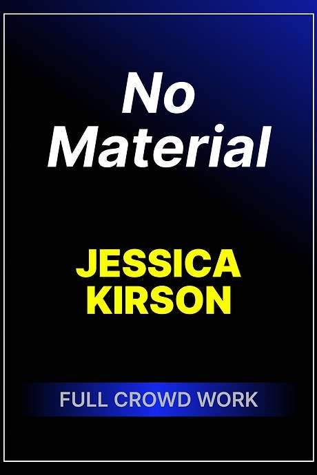 Jessica Kirson delivers a hilarious crowd work stand-up special, “No Material,” filmed live at the renowned Comedy Cellar. Known for her relatable brand of silliness, vulnerability, and quirky characters, Kirson captivates a multigenerational audience. Her popular comedic videos have garnered over 50 million views online. As one of the few female touring comedians, she stands out as a powerhouse performer, creating a fun night out for friends and families.
